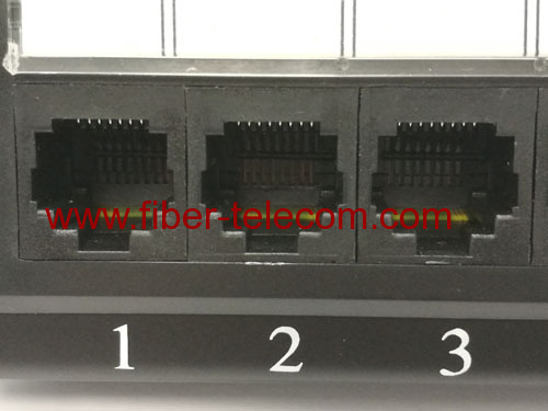 CAT.6 UTP Patch Panel 24 ports 1U