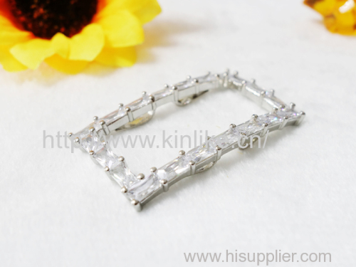 Rectangular shoe buckle shoes shoe accessories zircon shoes flower shoe buckle shoes accessories accessories repair par