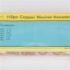 6Size 110PCS Copper Washer Kit Copper Washer Assortment High Qulality Copper Ring For Seal