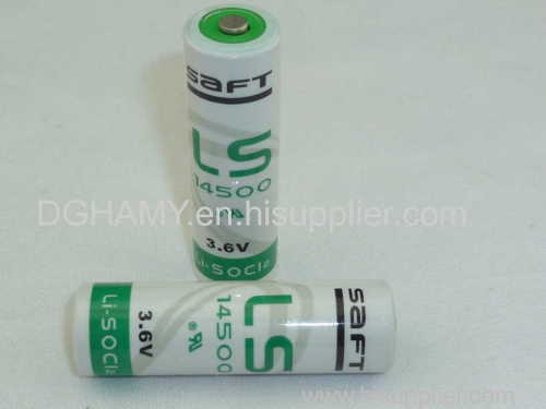 Saft 14500 AA 3.6V Lithium Battery