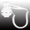 Wall-Mounted Luxurious ABS White Hair Dryer for Hotel Bathroom