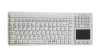 slim antimicrobial silicone medical keyboard with built-in touch pad mouse