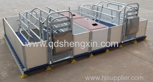 New designed Double Farrowing Crate with PVC fence