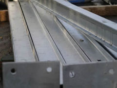 Palisade Fencing Rails - Steel Angle with Punched Holes