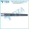 Parallel twin screw and barrel for plastic making machine