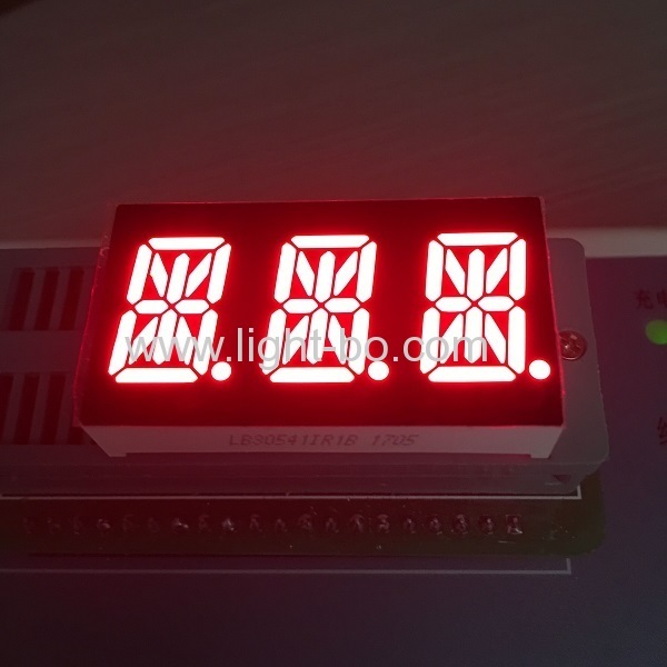 Ultra Bright Blue Customized 047 Four Digit 14 Segment Led Display Common Anode For Microwave 7504