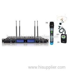 S20 Dual Channels UHF Wireless Microphone With Max Operation Distance 500 Meters