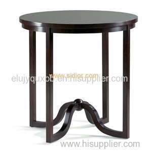 Hotel Lobby Furniture Wooden Round Coffee Table