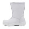 Micro Fabric Upper Single Denstiy PU Outsole White High Cut Mining Safety Shoes