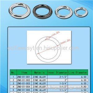 Wholesale High Quality Zinc Alloy Common O-Ring For Handbag