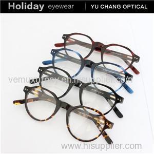 Round Shape Acetate Eyewear Frame For Women