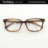 Square Shape Big Spectacle Acetate Eyeglasses For Men