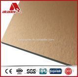 Bronze Brushed Surface Aluminium Compound Sheet For Wall Cladding And Decoration