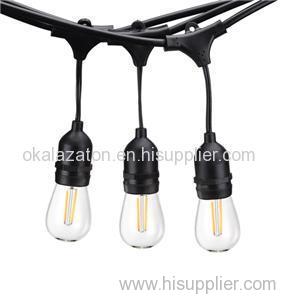 E26 Bulb Base 11S14 LED Bulbs Decorative Patio String Lights Edison String Lights For Sale