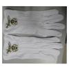 Shriner Masonic White Cotton Gloves