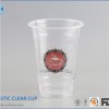 Custom Printed Plastic Disposable Transparent Takeaway Juice Cups