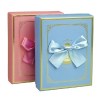 Graceful Pink Printed Custom Pattern Gold Foil Gift Boxes Set With Lids