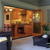 Heat-insulated Wood Package Aluminum Doors And Windows Fire Resistant Soundproof Appearance