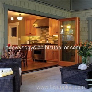 Heat-insulated Wood Package Aluminum Doors And Windows Fire Resistant Soundproof Appearance