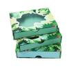 Colored Small Gift Card Presentation Boxes With Clear PVC Special Shape Die Cuttting Clear Window