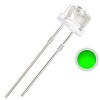 1000pcs Clear 5mm Straw Hat Green LED Emitting Diodes