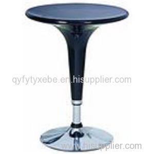 China Customized ABS Round Bar Table With Chromed Base