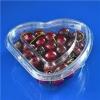 Clear Plastic 450g Heart Shaped Plastic Cherry Fruit Box