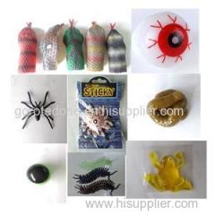 Halloween Plastic Sticky Insect Rat Toys