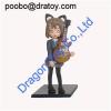 Hot Selling Custom Cartoon Pvc Cool Girl Action Toy Figures