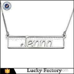 Custom Various Name With Various Fonts Diy Charm Necklace With Low Price