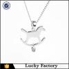 Popular Silver Horse Charm Necklace With Crystal