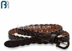 Ladies Braided Leather Belt