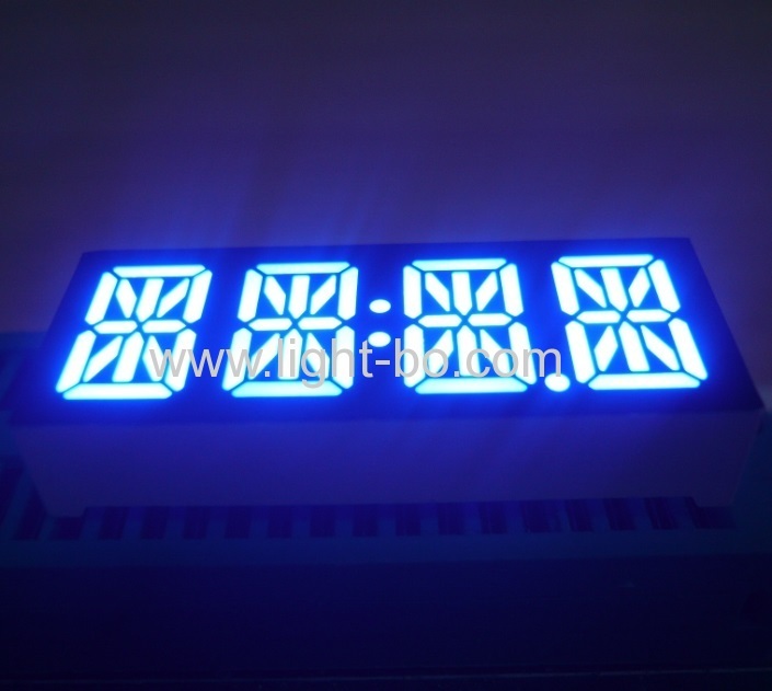 Ultra bright blue customized 0.47" Four Digit 14 segment LED Display common anode for microwave control