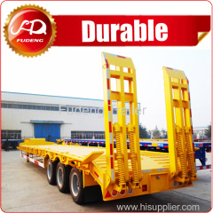 3 axle 80 tons low loader trailer lowbed trailer for South Africa