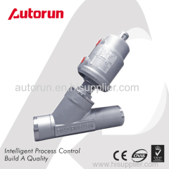 WELDING ENDS PNEUMATIC ACTUATED ANGLE SEAT VALVE