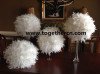 wholesale white feather ball for wedding decoration