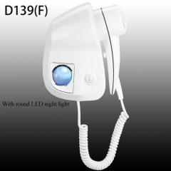 Plastic Hotel Bathroom Wall Mounted Professional Hair Dryer