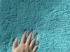 tianjin factory blue microfiber shaggy in plain color