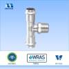 Stainless steel T-fitting with male thread