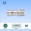 Stainless steel coupling with male thread