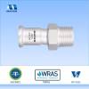 Stainless steel male adapter M profile