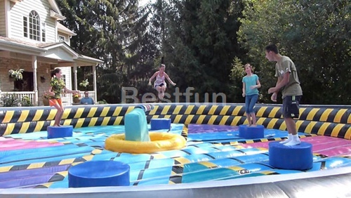Inflatable Meltdown Zone battle field game