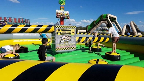 Inflatable Sweeper Meltdown Wipeout Eliminator Game