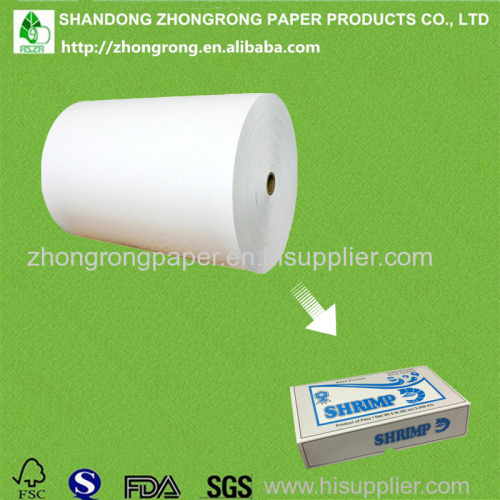 PE coated board for frozen seafood packaging box