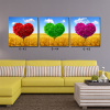 Landscape painting canvas 3 Panel canvas Prints Love Heart Tree Romantic Scenery Oil Paintings on canvas best gift
