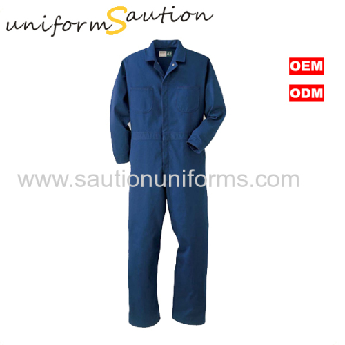 Custom 100%cotton blue workwear coverall