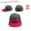 Custom acrylic flat brim snapback cap