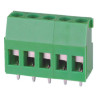 with bottom cover pitch 5.08mm screw pcb terminal blocks ROHS green color