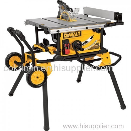 DEWALT 10in. Jobsite Table Saw - 15 Amp 32 1/2in. Rip Capacity Rolling Stand