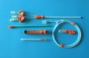 Single Double Triple Lumen Dialysis Catheter TPU PEBAX Straight Curved